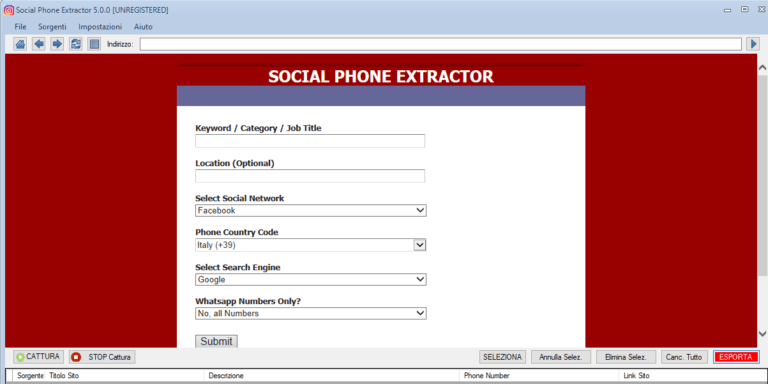 Social Phone Extractor by Mut Enterprises